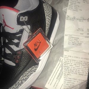Jordan 3s og cement black